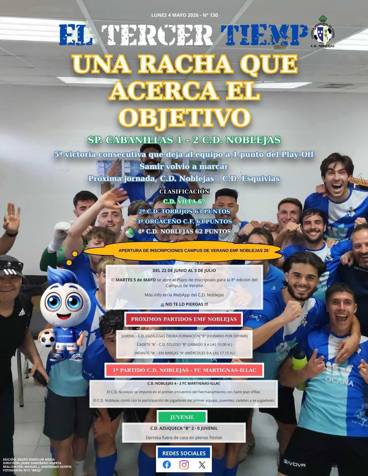 Portada lunes 4 mayo 2026 - Nº 130