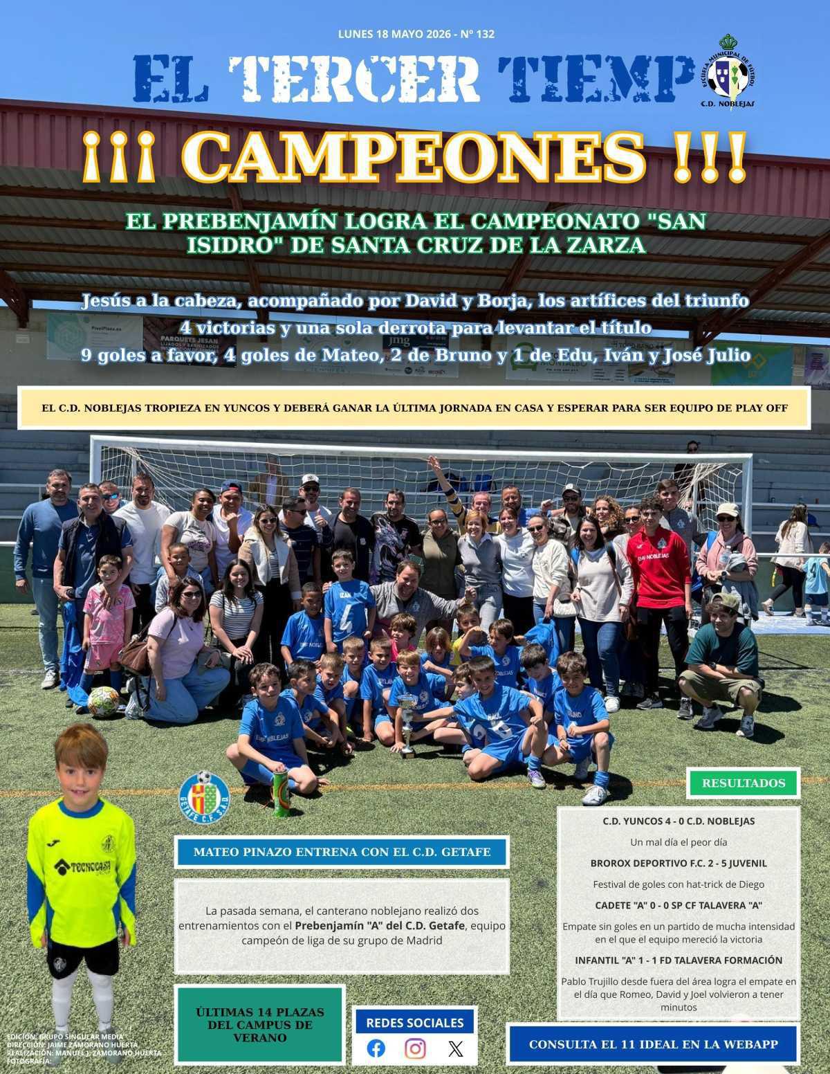 Portada lunes 18 mayo 2026 - Nº 132