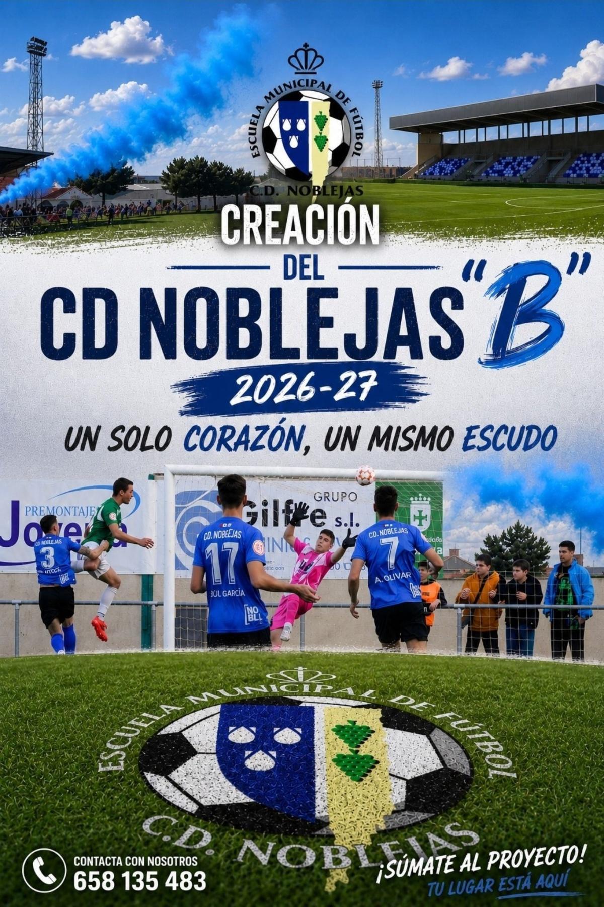 Nace el C.D. NOBLEJAS “B” para la temporada 2026-27