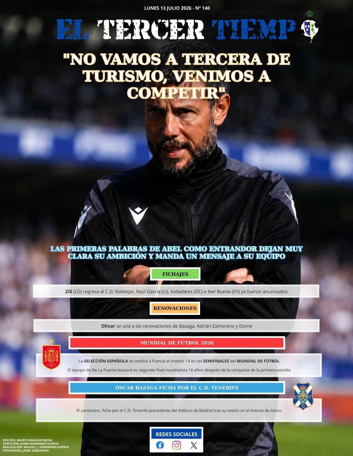 Portada lunes 13 julio 2026 - Nº 140