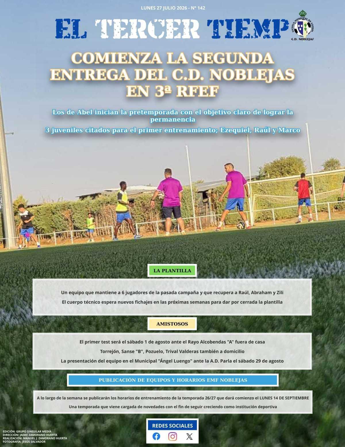 Portada lunes 27 julio 2026 - Nº 142