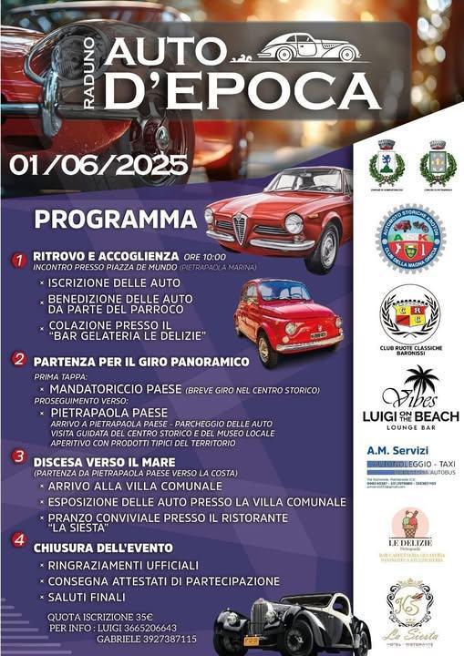 Raduno Auto D'Epoca (inizio ore 10.00)