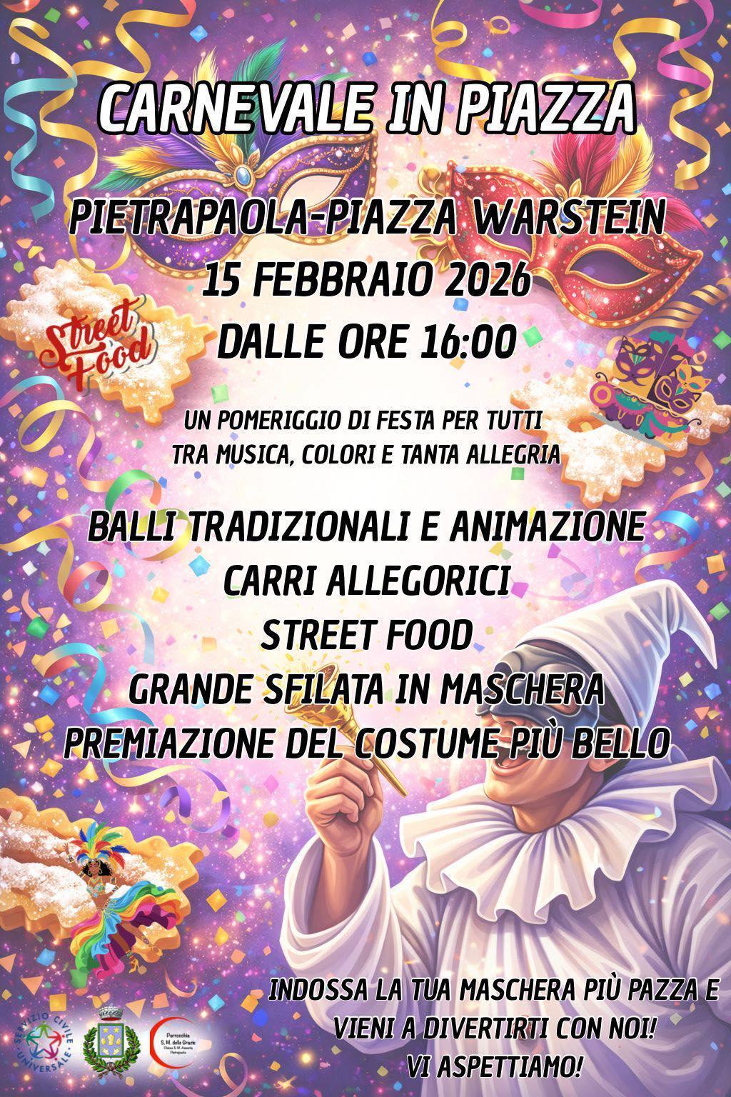 Carnevale in Piazza a Pietrapaola (dalle ore 16:00)