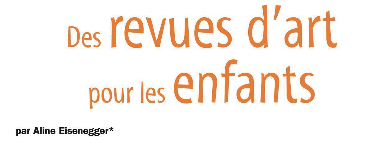 Revues d'art pour les enfants