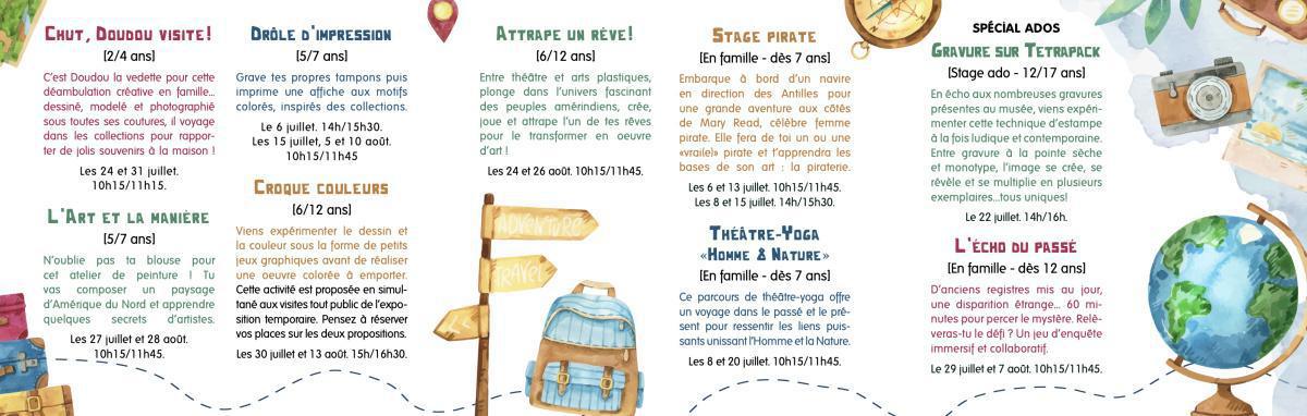 Juillet / Août - Les vacances au Musée d'Art et d'Histoire Juillet / Août - Les vacances au Musée d'Art et d'Histoire