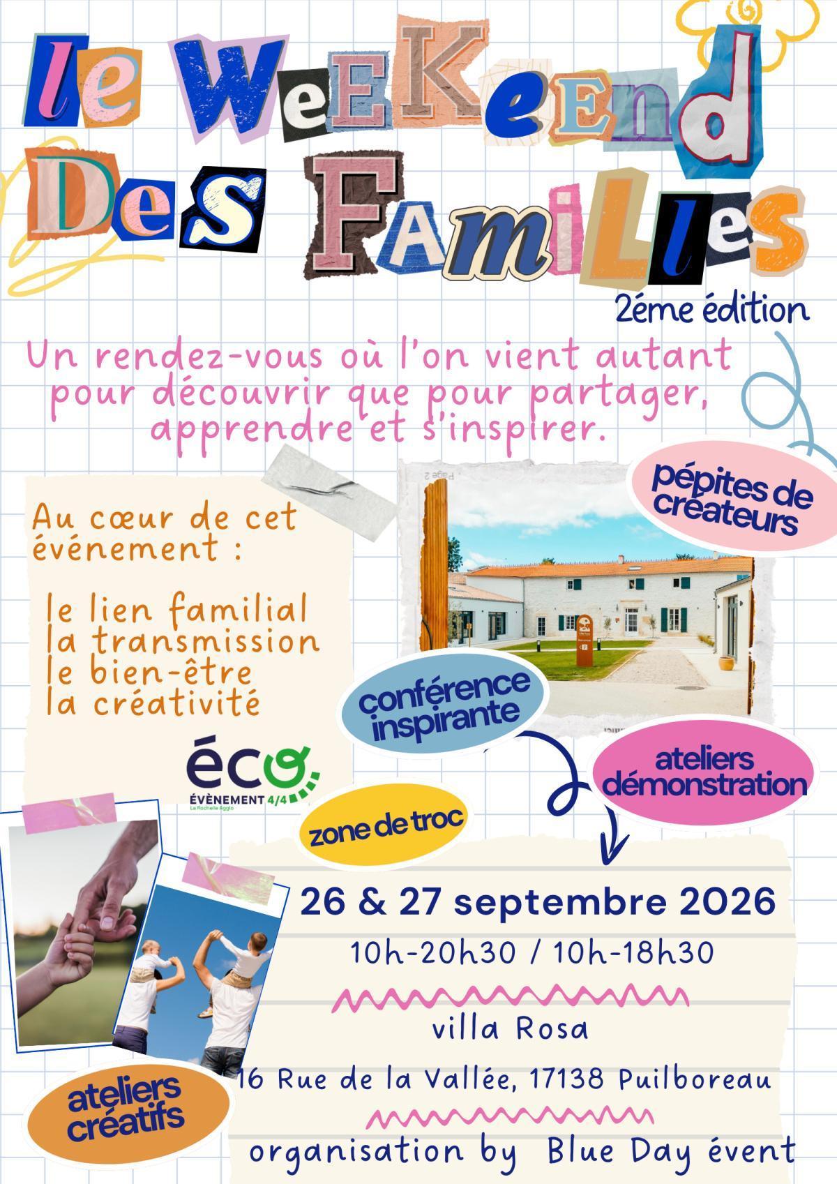 Le Week-end des Familles – 2ᵉ édition