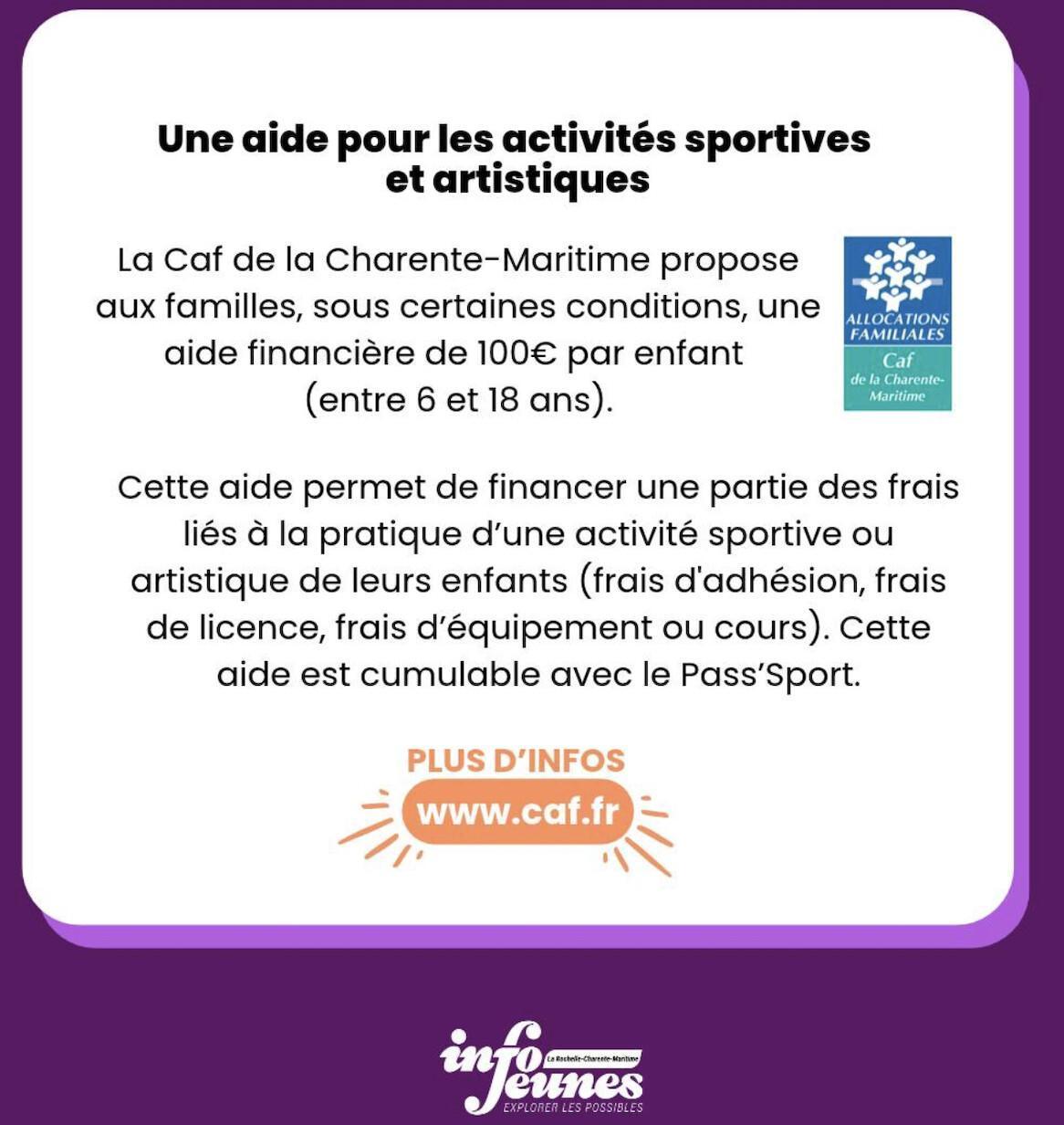 Aide aux activités sportives et artistiques Aide aux activités sportives et artistiques