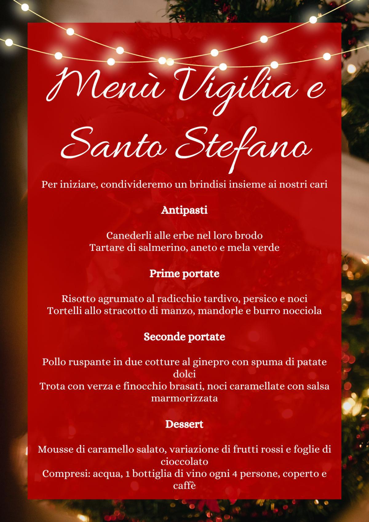 Menù feste di Natale 2025 Menù feste di Natale 2025