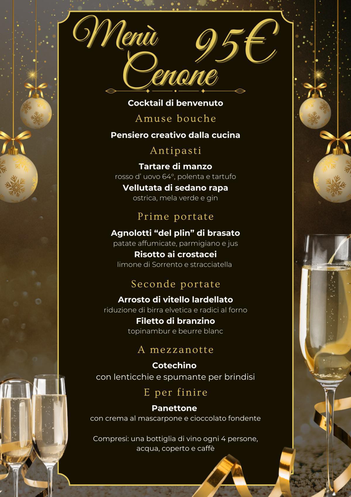 Menù cenone di capodanno 2025-2026