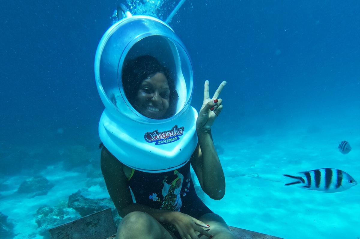 Zanzibar Seawalk📍Nungwi ▶️ $70