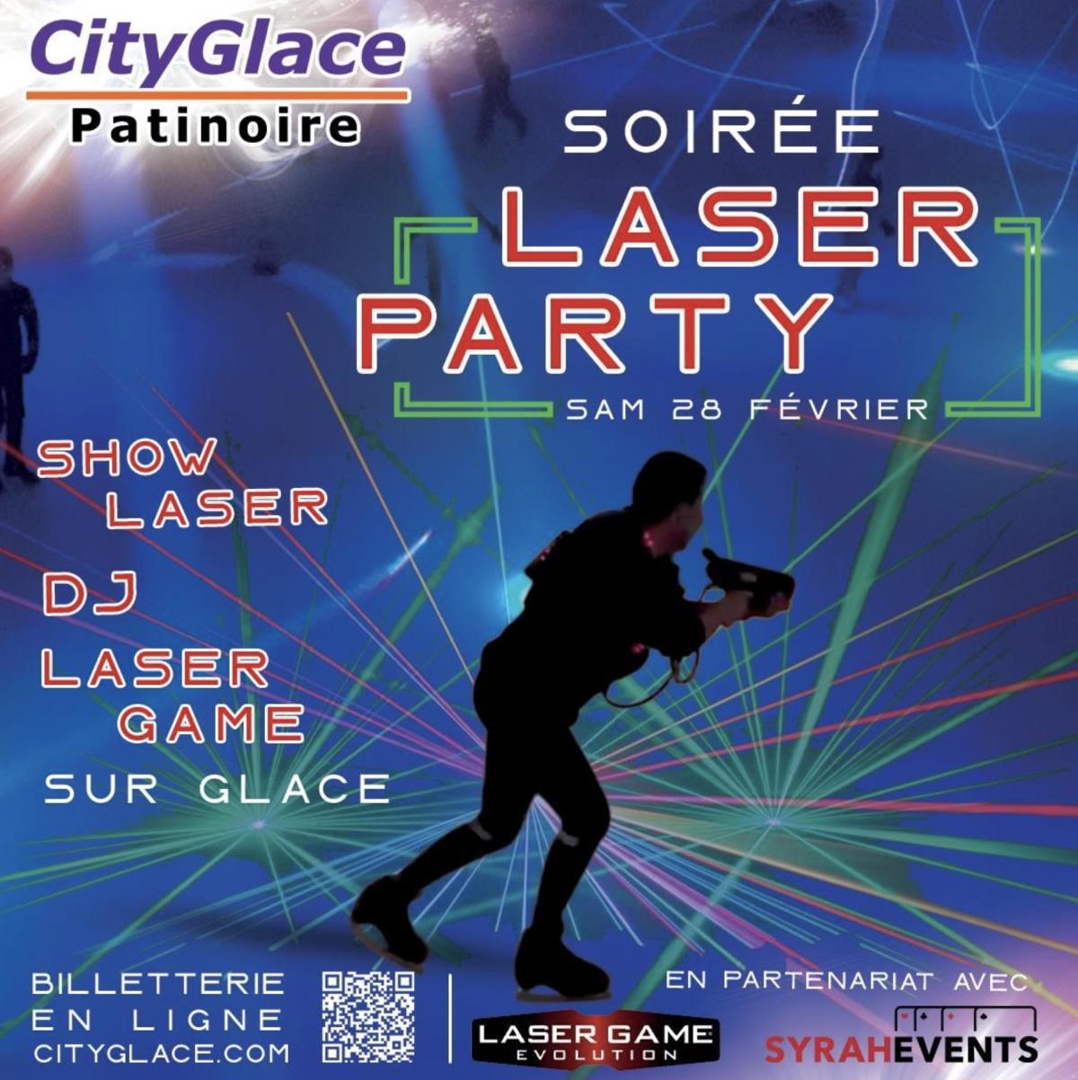 Soirée Laser Party à la patinoire CityGlace Soirée Laser Party à la patinoire CityGlace