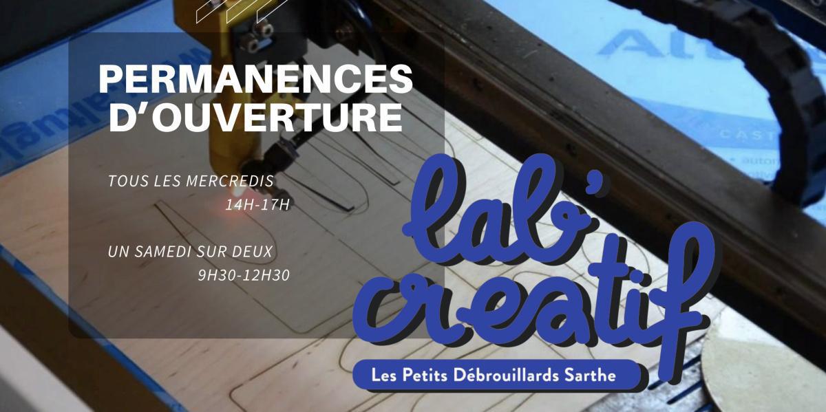 Permanence d'ouverture Lab'Créatif Permanence d'ouverture Lab'Créatif