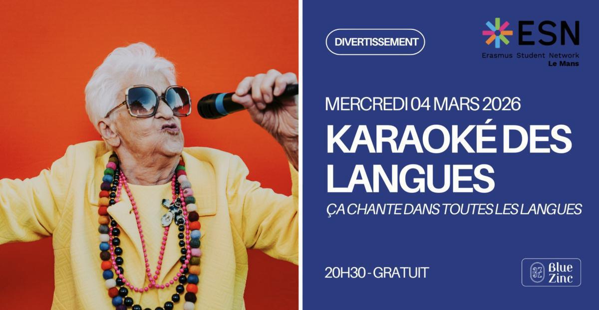 KARAOKÉ DES LANGUES au Blue Zinc