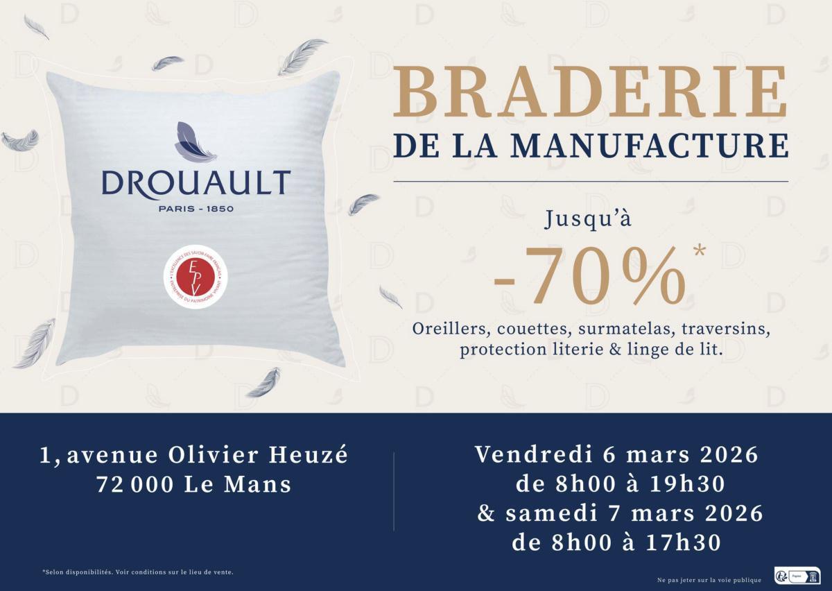 Braderie de la Manufacture à la Manufacture Drouault Braderie de la Manufacture à la Manufacture Drouault
