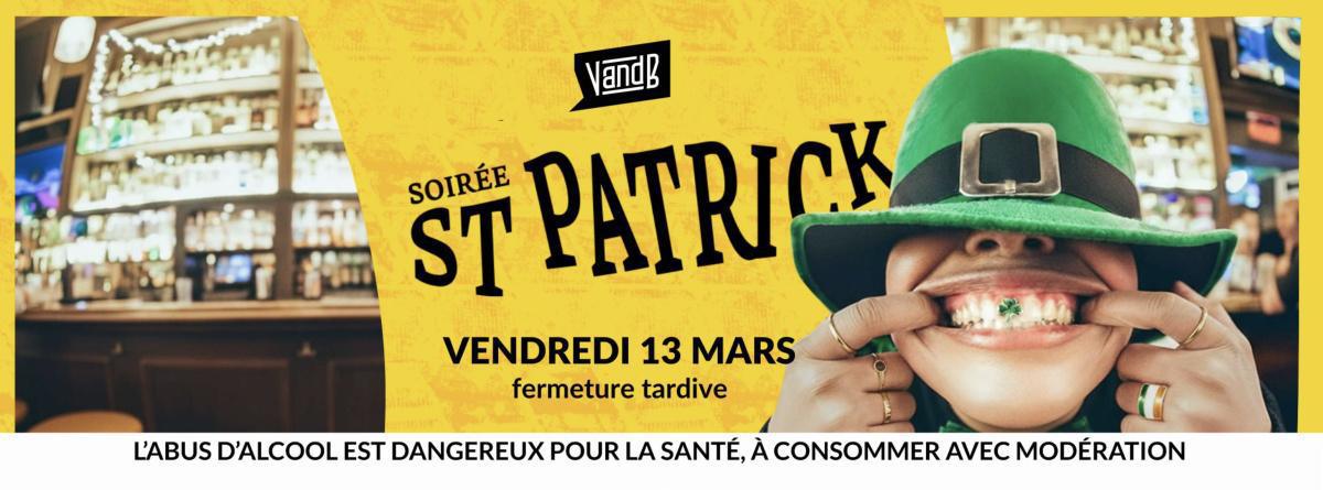 Soirée Saint-Patrick au V and B Soirée Saint-Patrick au V and B