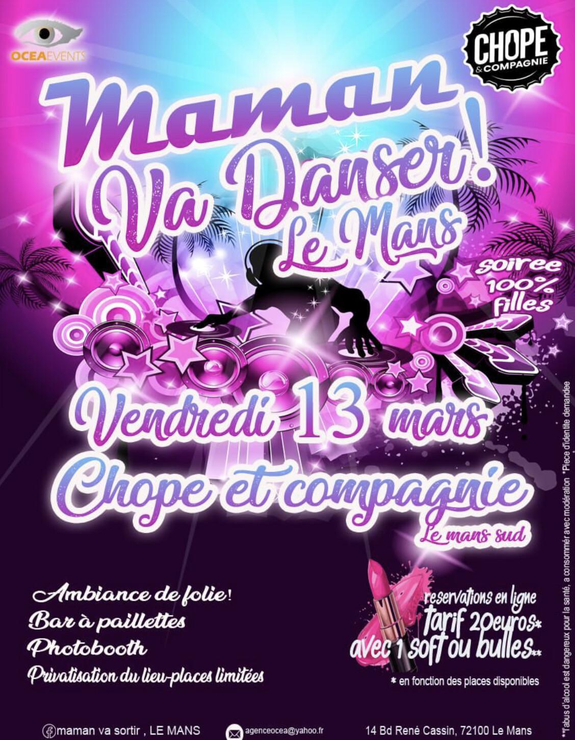 Soirée Maman va danser à Chope et Compagnie Soirée Maman va danser à Chope et Compagnie