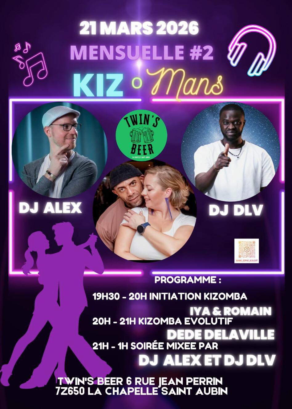 Mensuelle Kizomans à Twin's Beer