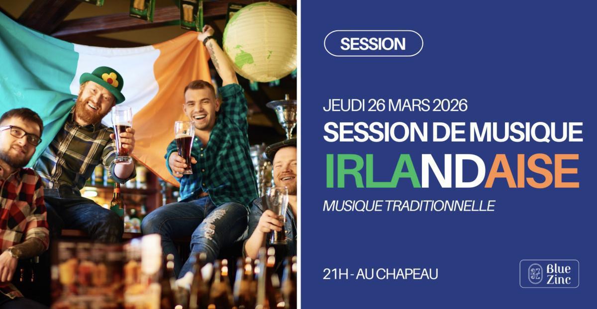 Session de musique irlandaise au Blue Zinc Session de musique irlandaise au Blue Zinc
