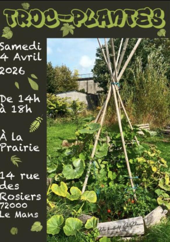 Troc plantes à la prairie Troc plantes à la prairie