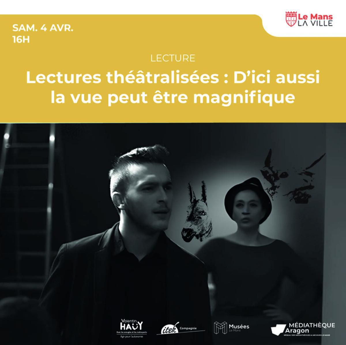 Lectures théâtralisées à la Médiathèque Aragon