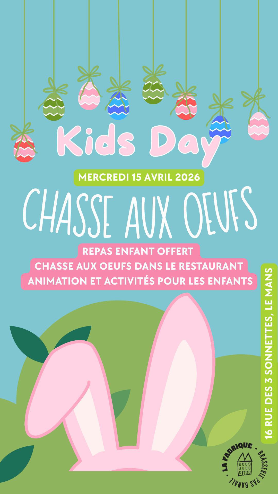 Kids Day : Chasse aux œufs Kids Day : Chasse aux œufs