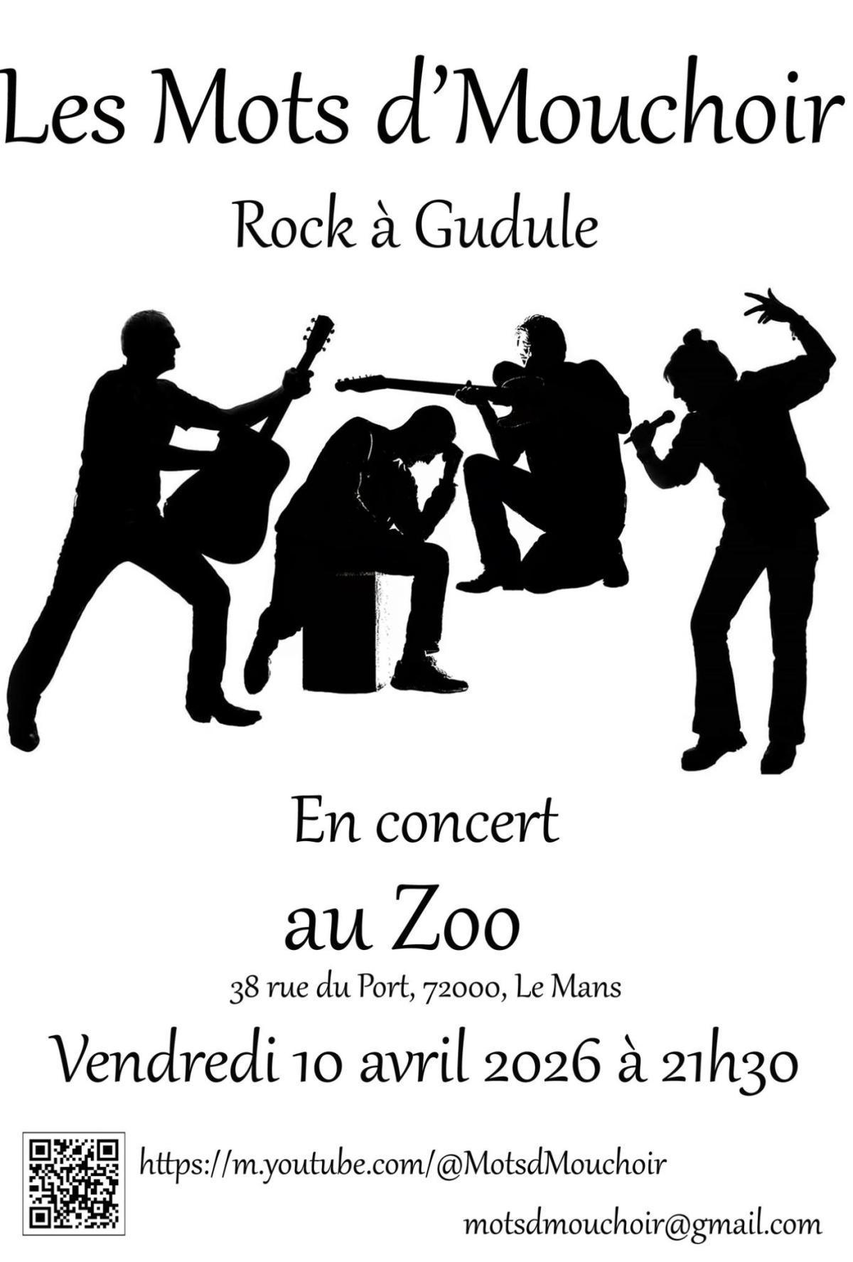 Concert des Mots d’Mouchoir au bar le zoo