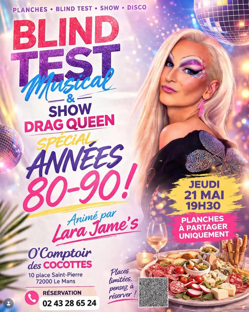 ⭐️ Blind Test Années 80-90 & Show Drag