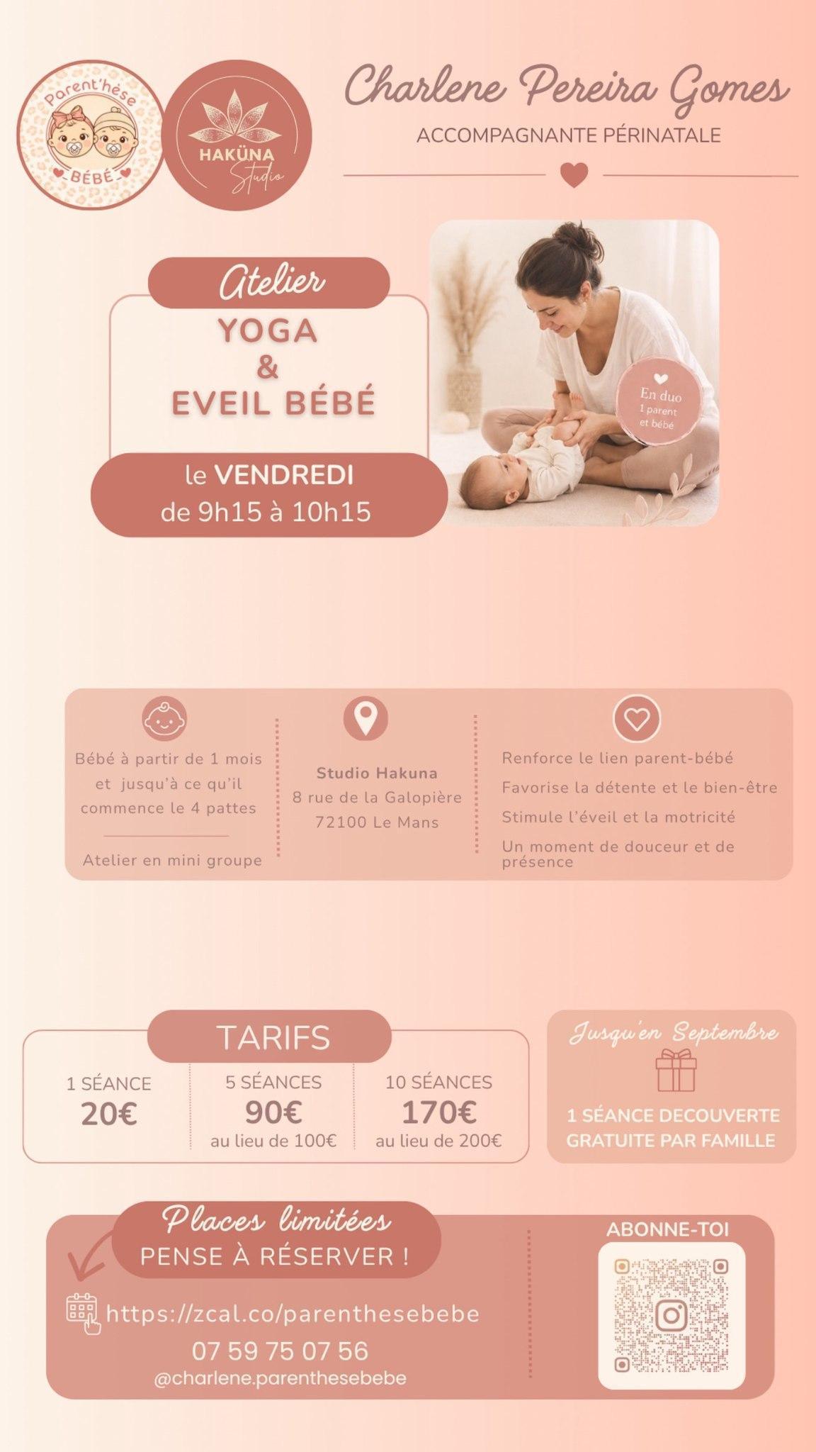 Atelier Yoga Bébé au Studio Haküna Atelier Yoga Bébé au Studio Haküna