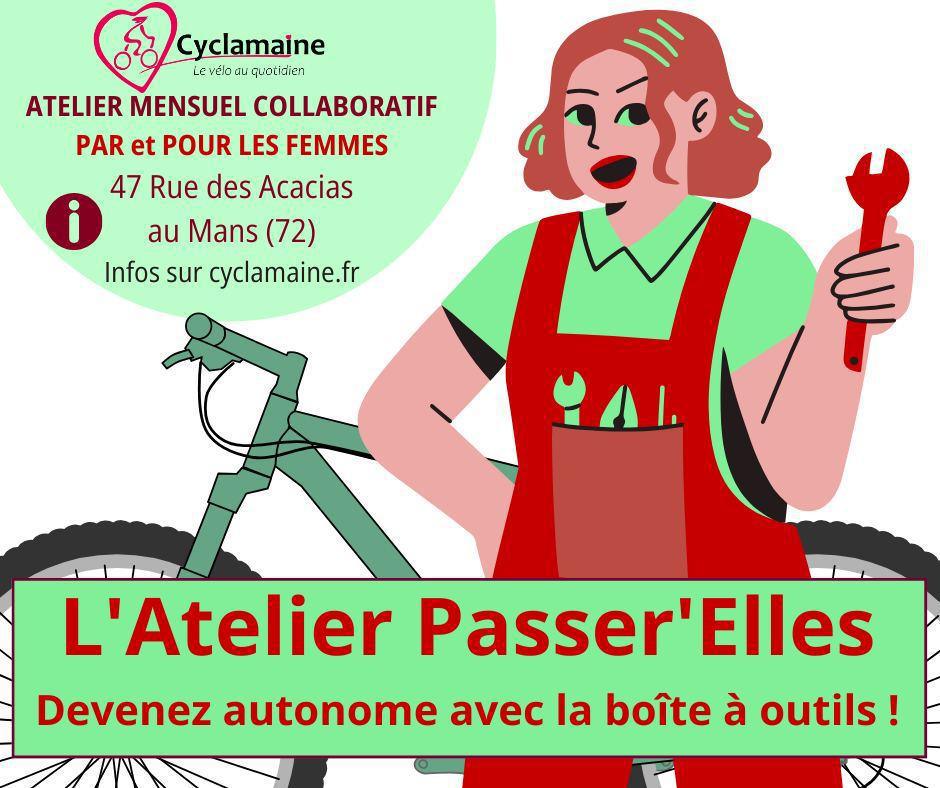 Atelier Passer'Elles - mécanique vélo par et pour les femmes Atelier Passer'Elles - mécanique vélo par et pour les femmes