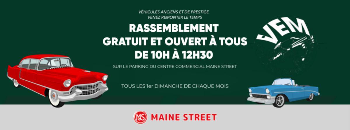 Rassemblement de Voitures Anciennes au Centre Commercial Maine Street Rassemblement de Voitures Anciennes au Centre Commercial Maine Street