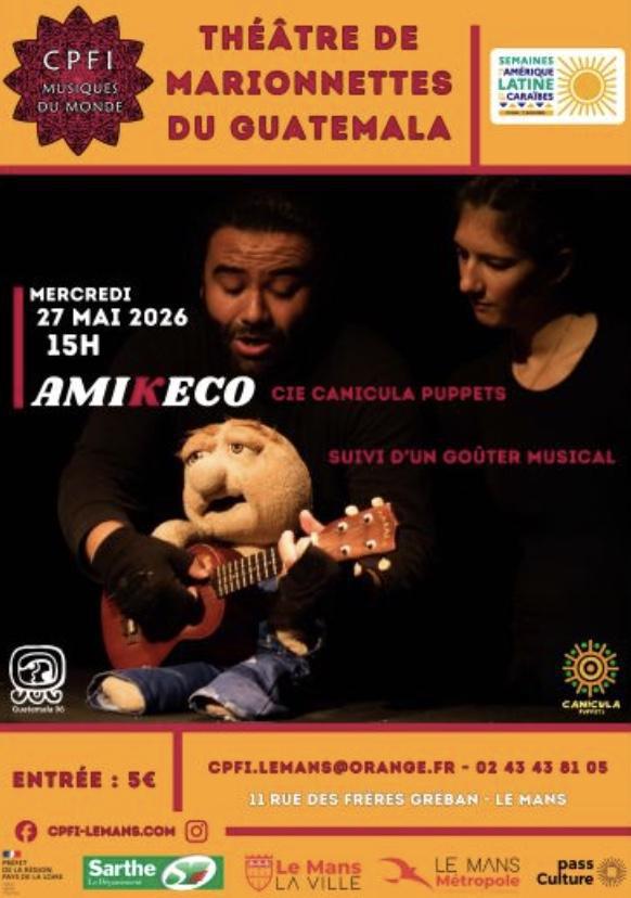 Amikeco, Théâtre de marionnettes du Guatemala au CPFI Musique du Monde