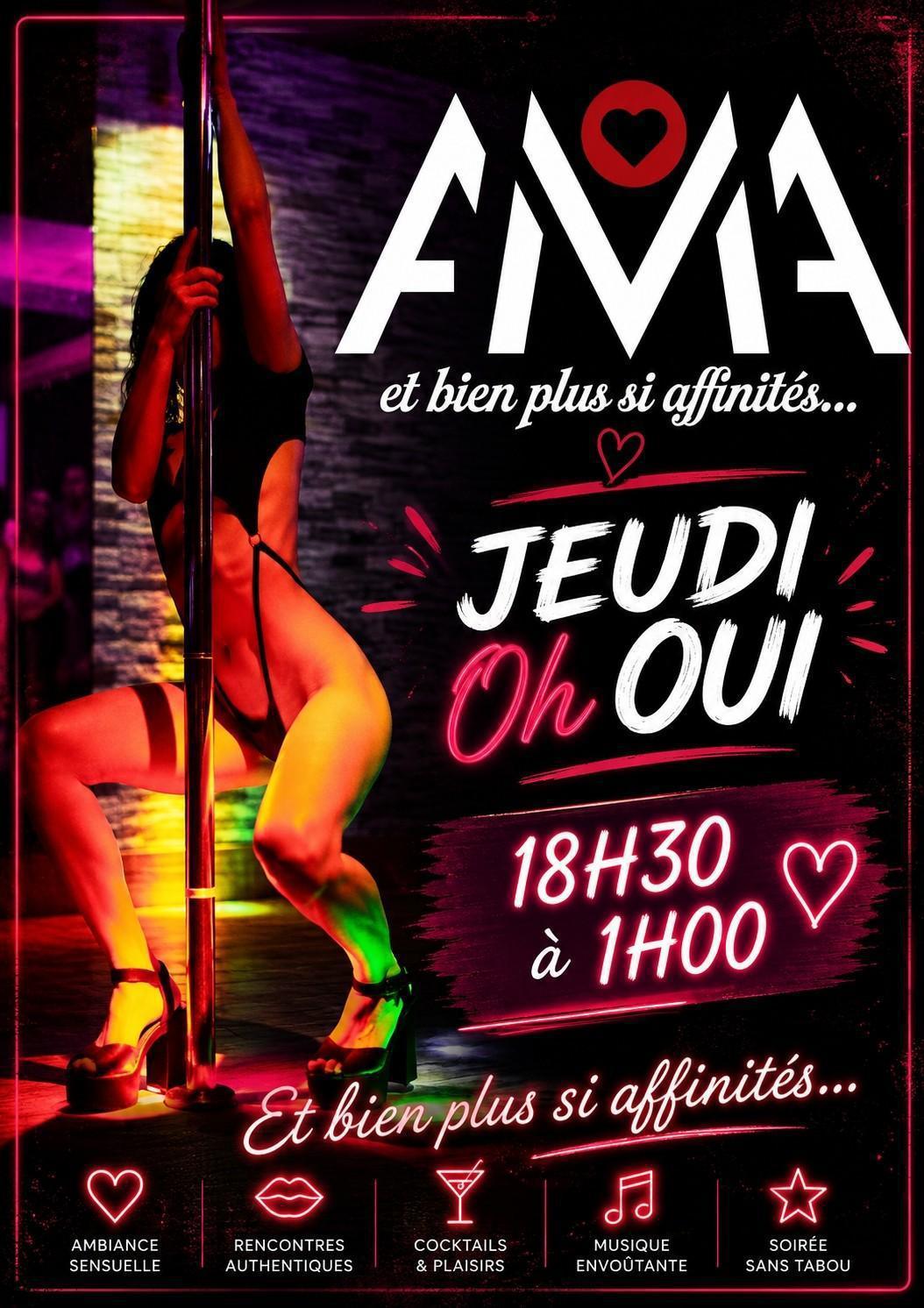 Soirée "Jeudi Oh Oui" : Musique, cocktails et rencontres au club AMA