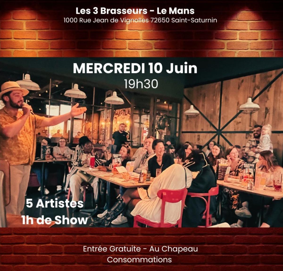 ⭐️ 3B Comedy aux 3 Brasseurs