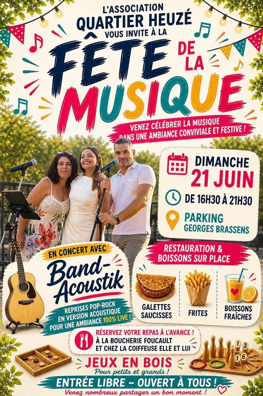 Fête de la Musique du Quartier Heuzé à Le Mans