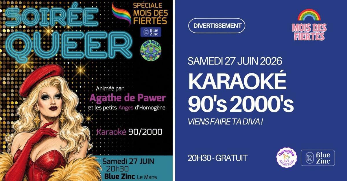 Karaoké 90's 2000's au Blue Zinc