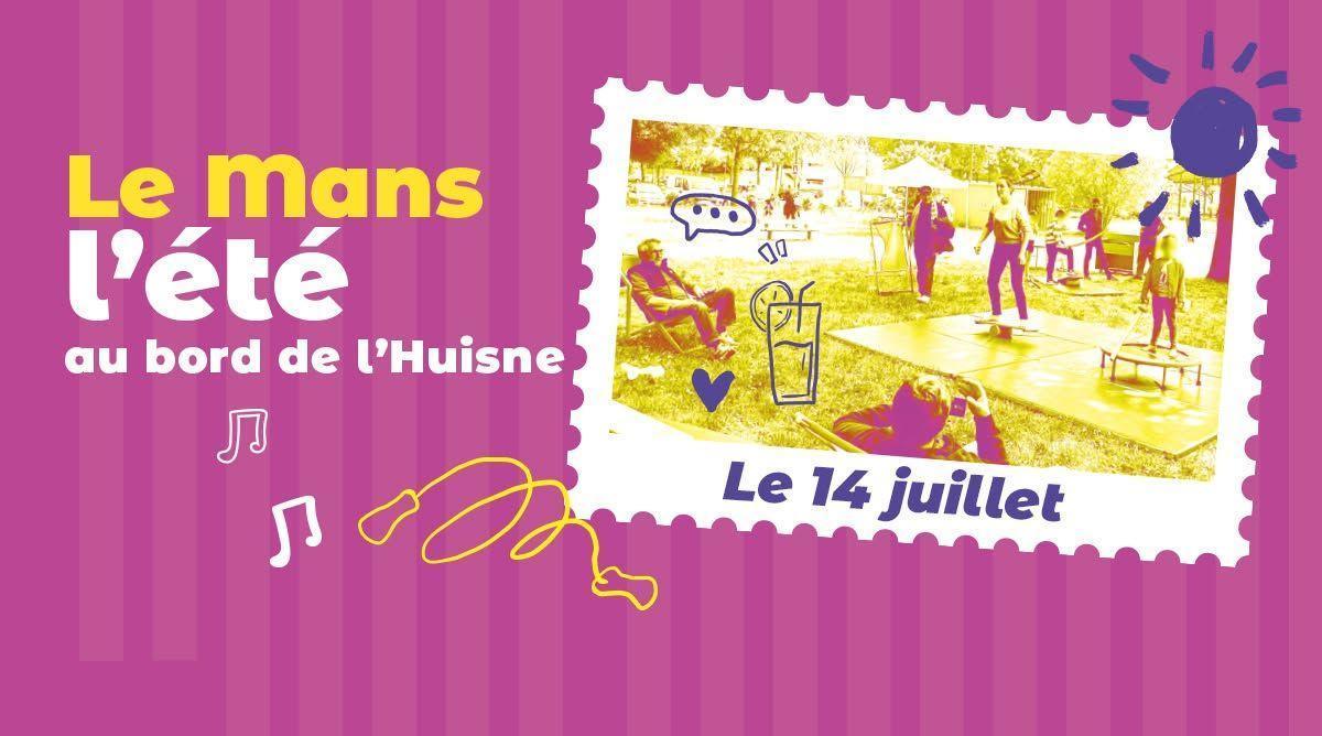Le Mans l’été au bord de l’Huisne Le Mans l’été au bord de l’Huisne