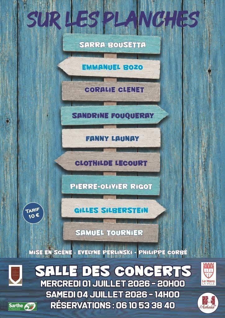 Sur les planches – Comédie de l'Acthalia à la Salle des Concerts