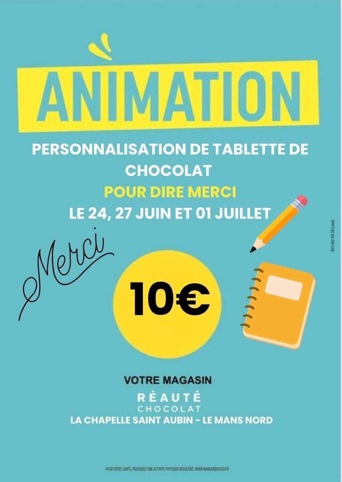 Atelier Fin des Classes à Réauté Chocolat