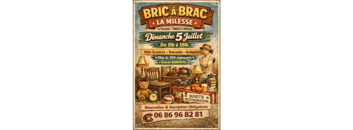 Bric à Brac du comité des Fêtes à La Milesse