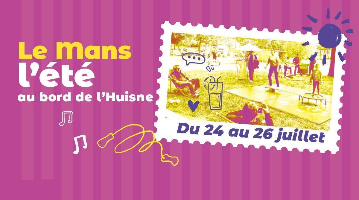 Le Mans l'Été au bord de l'Huisne Le Mans l'Été au bord de l'Huisne