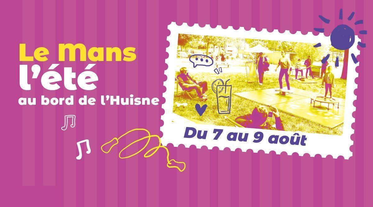 Le Mans l'été au bord de l'Huisne Le Mans l'été au bord de l'Huisne