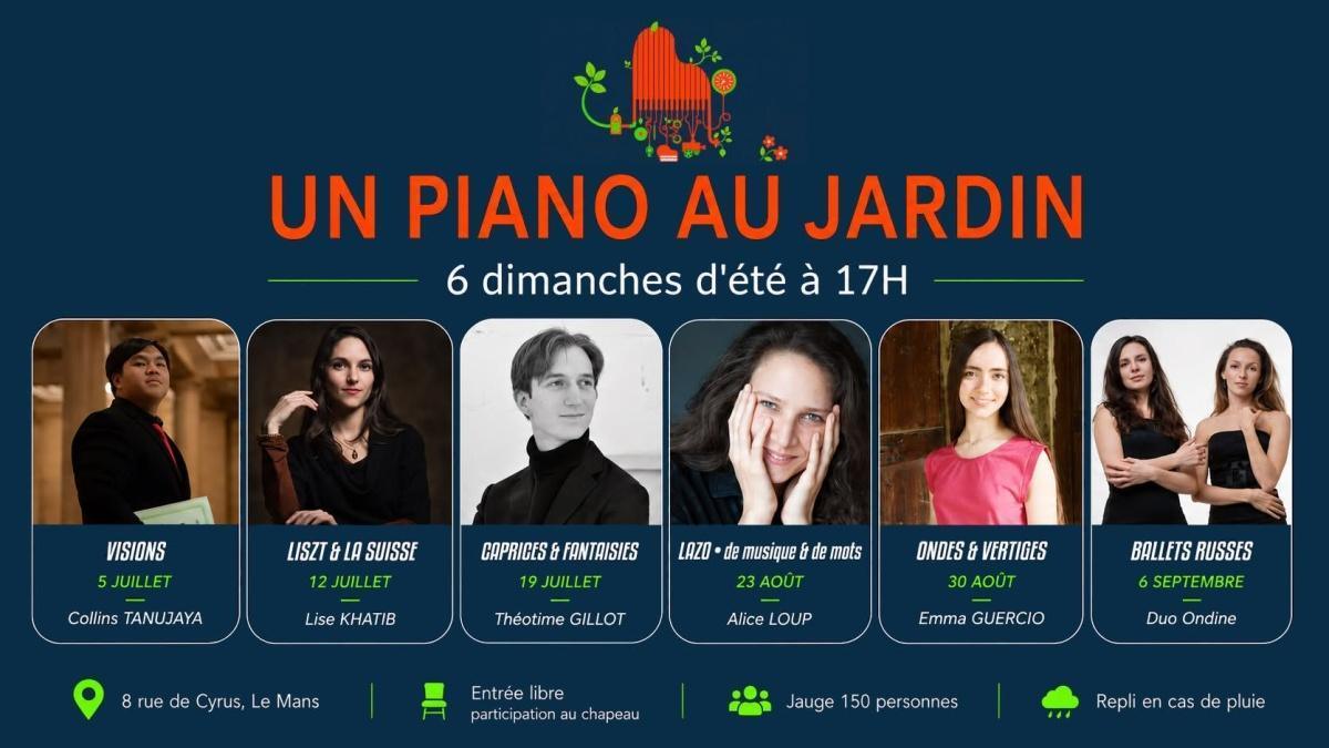 Un piano au Jardin, rue de Cyrus au Mans