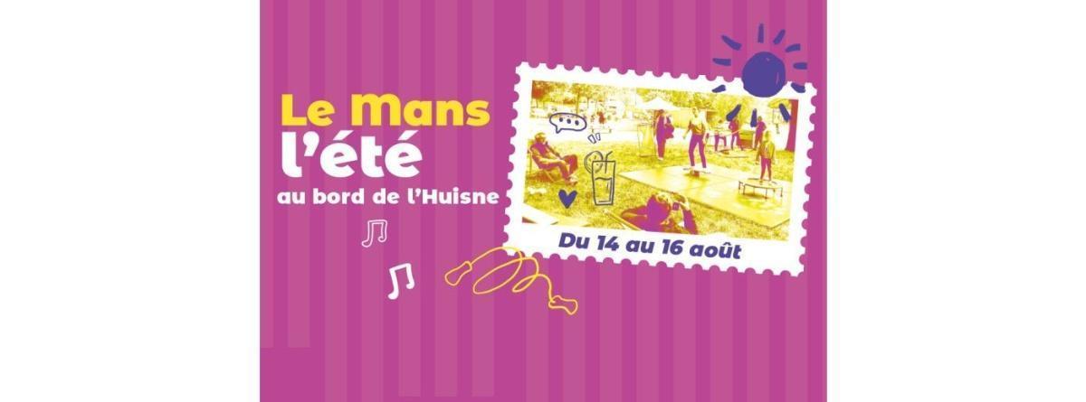 Le Mans, l’été au bord de l’Huisne aux Prairies de Funay