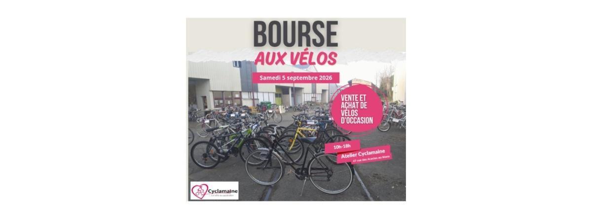 Bourse aux vélos de Cyclamaine au Mans