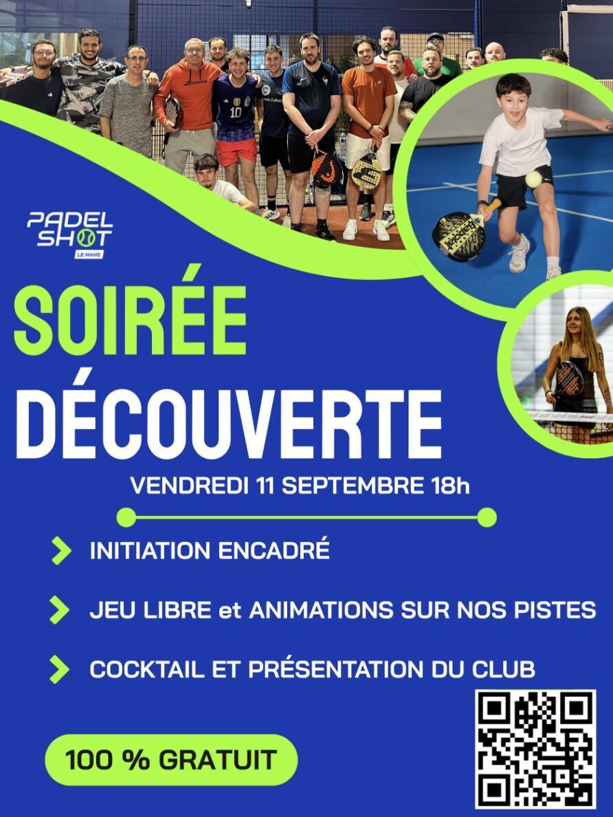 Soirée découverte au Padelshot Saint-Pavace Soirée découverte au Padelshot Saint-Pavace