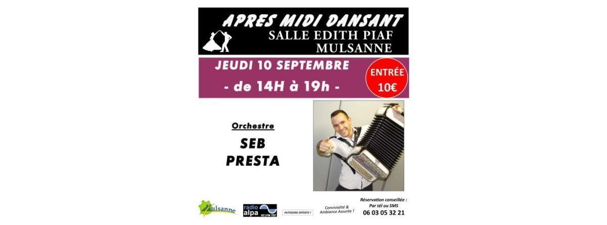 Après-midi dansant avec Seb Presta à la salle Édith-Piaf de Mulsanne