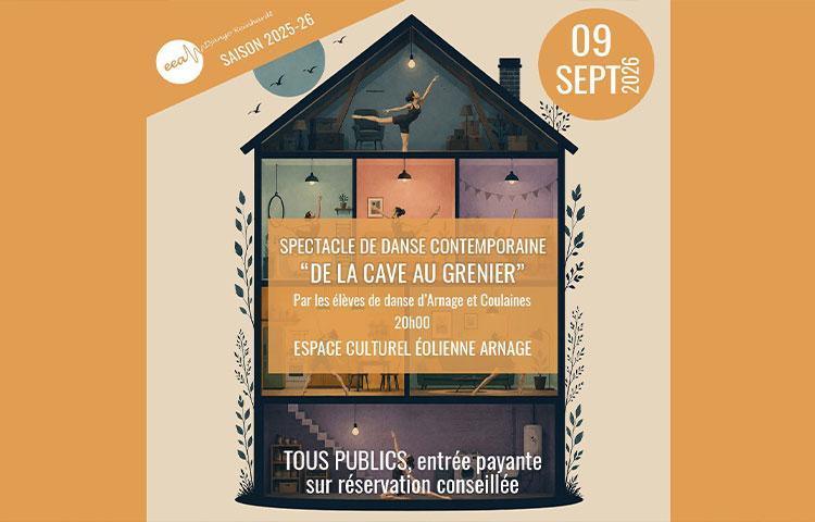 De la cave au grenier, spectacle de danse contemporaine à Arnage De la cave au grenier, spectacle de danse contemporaine à Arnage