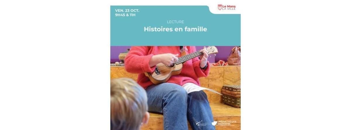 Histoires en famille à la médiathèque des Saulnières Histoires en famille à la médiathèque des Saulnières