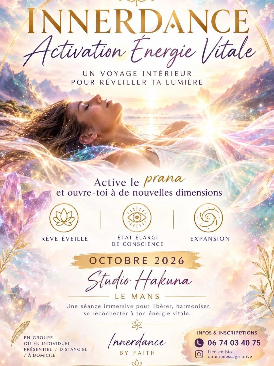 ⭐ Innerdance Activation Énergie Vitale au Studio Hakuna ⭐ Innerdance Activation Énergie Vitale au Studio Hakuna