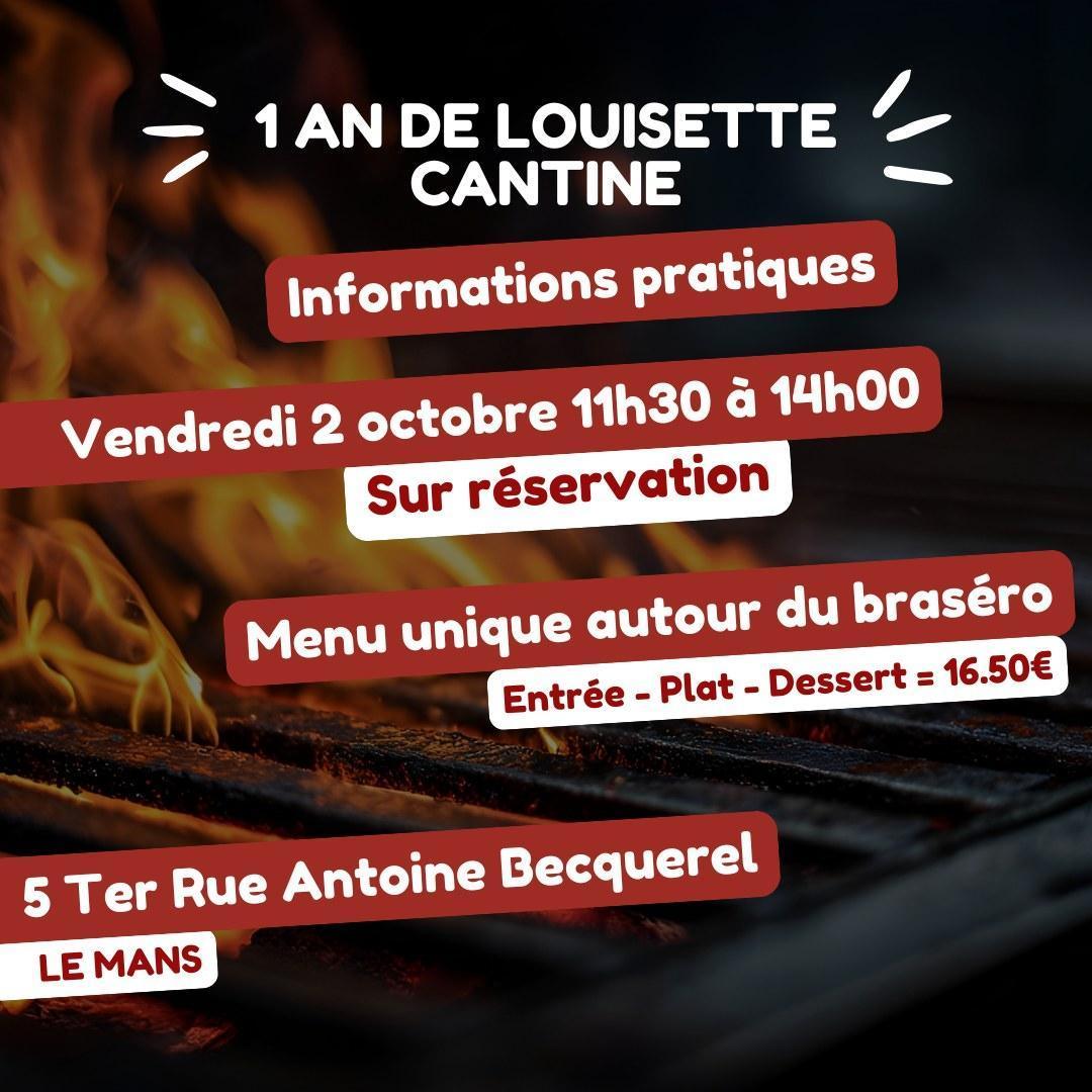 Déjeuner brasero pour les 1 an de Louisette Cantine Déjeuner brasero pour les 1 an de Louisette Cantine